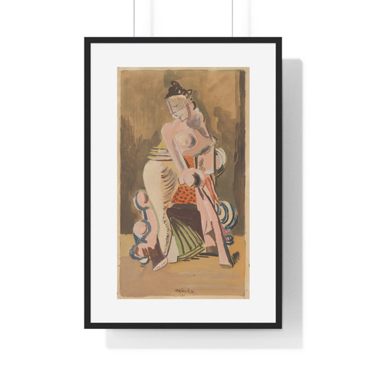 Widow (1936) by Cyprián Majerník, from the Original, Wooden Framed Print