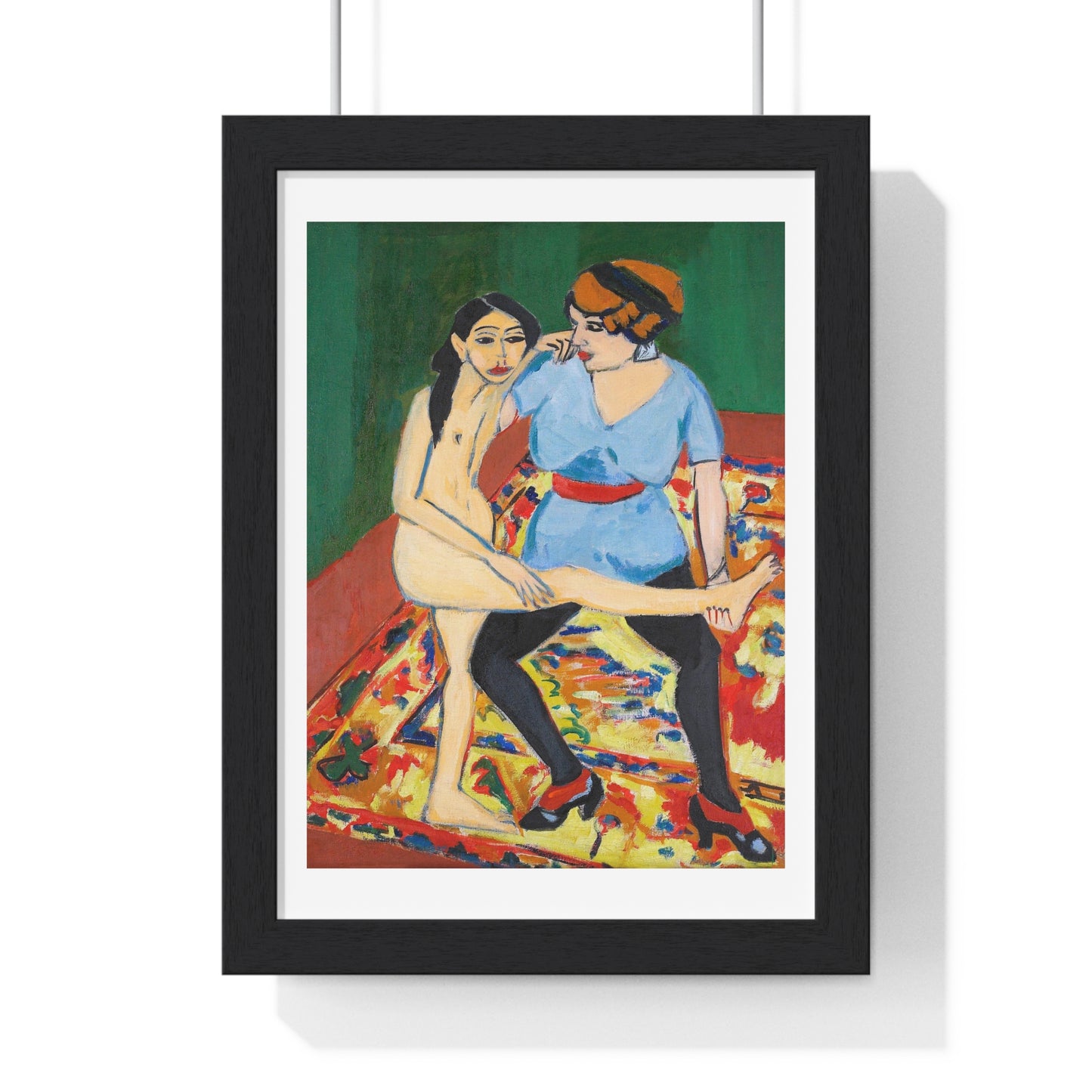 Dance Training (1910–1911) by Ernst Ludwig Kirchner, from the Original, Framed Art Print