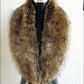 Faux Fox Fur Women's Shawl, Big Fur Collar Scarf