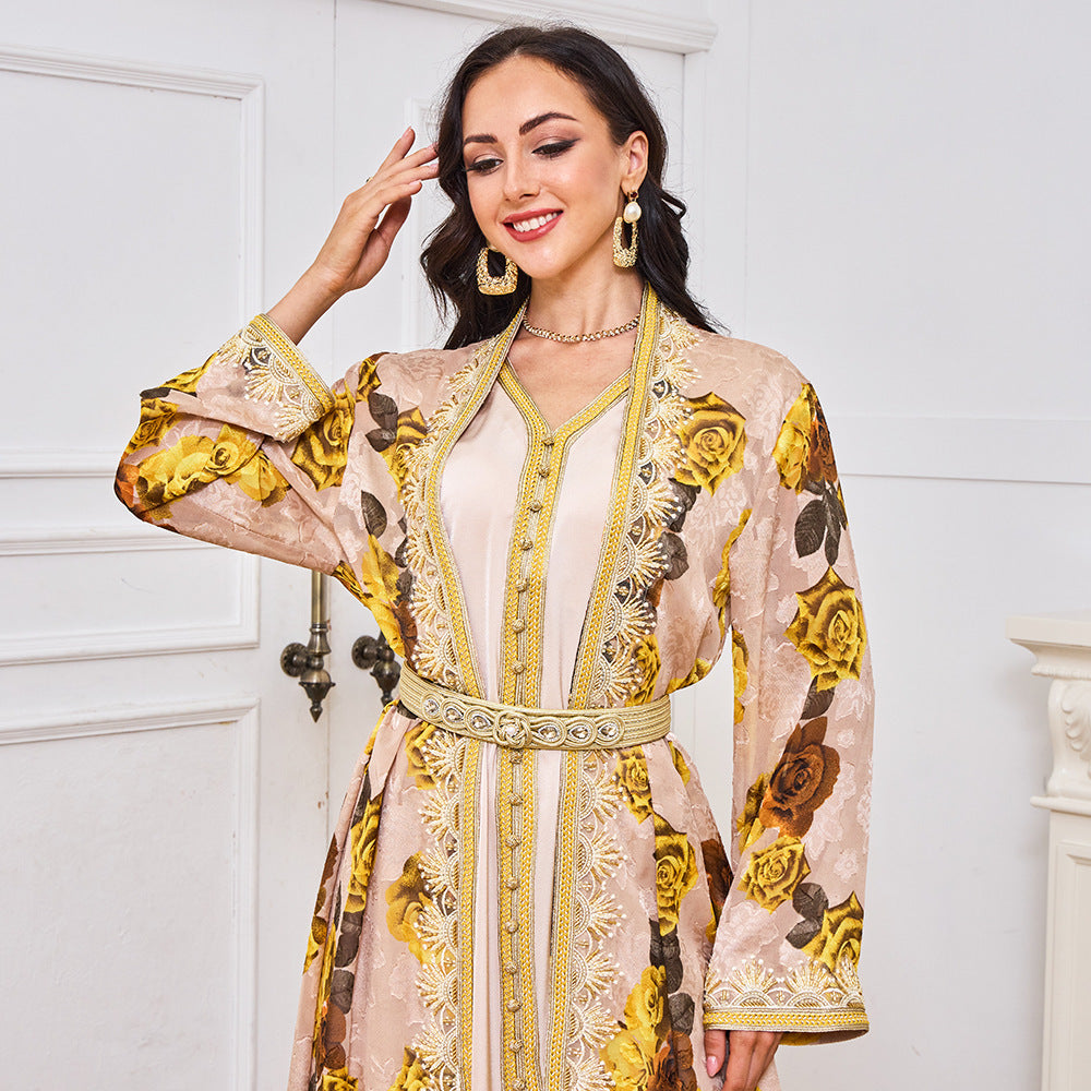 Vireous Women's Party Elegant Two-Piece Evening Gown