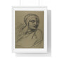 Half-Length Figure (1780–1799) by Michelangelo Buonarroti, from the Original, Framed Art Print