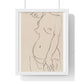 Nude Three Quarters, Part of Head Cropped (1913) by Henri Matisse from the Original, Framed Art Print