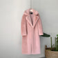 Vireous Thick Long Fur Coat, Faux Fur Rabbit Mink Soft Coat