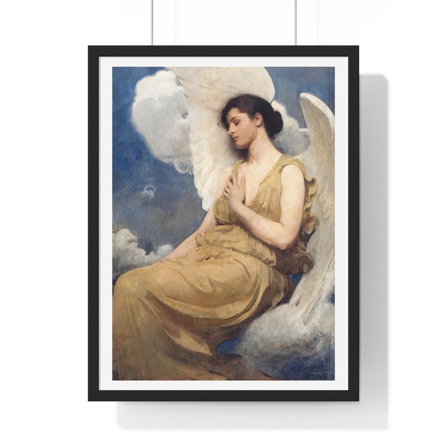 Winged Figure (1889) by Abbott Handerson Thayer, from the Original, Framed Art Print