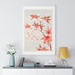 Branch of Maple Tree 'Momiji' with Leaves and Seeds (1870–1880) by Megata Morikaga, from the Original, Framed Art Print