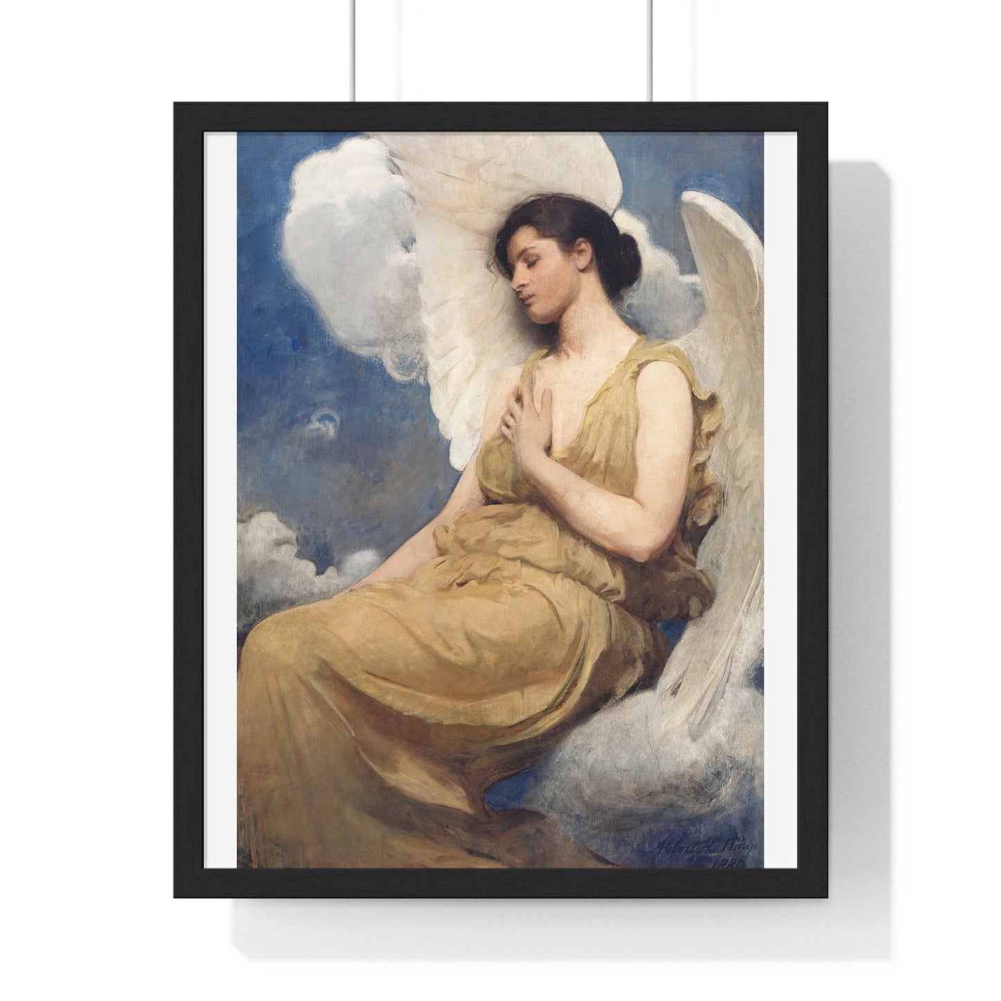 Winged Figure (1889) by Abbott Handerson Thayer, from the Original, Framed Art Print