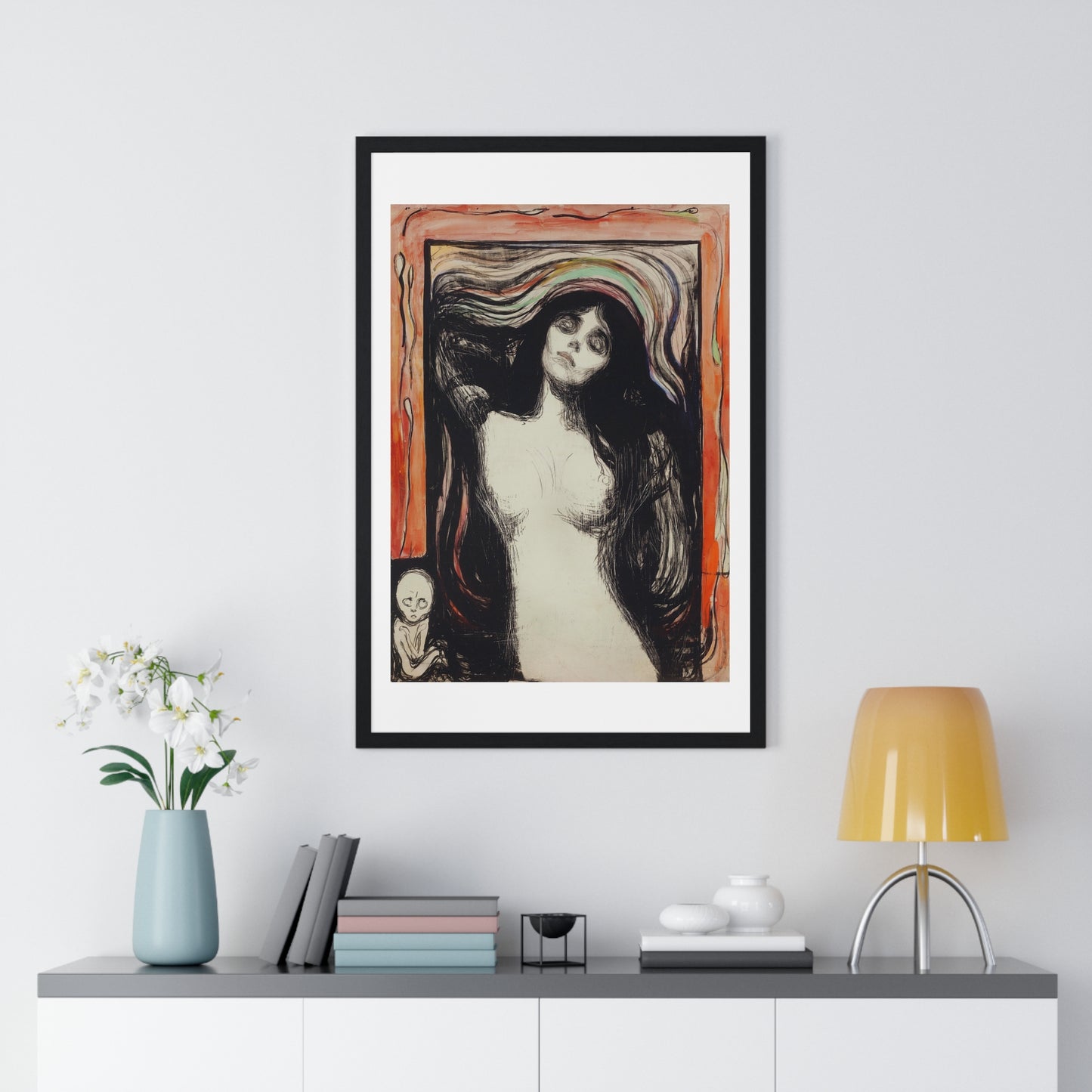 Madonna (1895) by Edvard Munch, from the Original, Framed Art Print