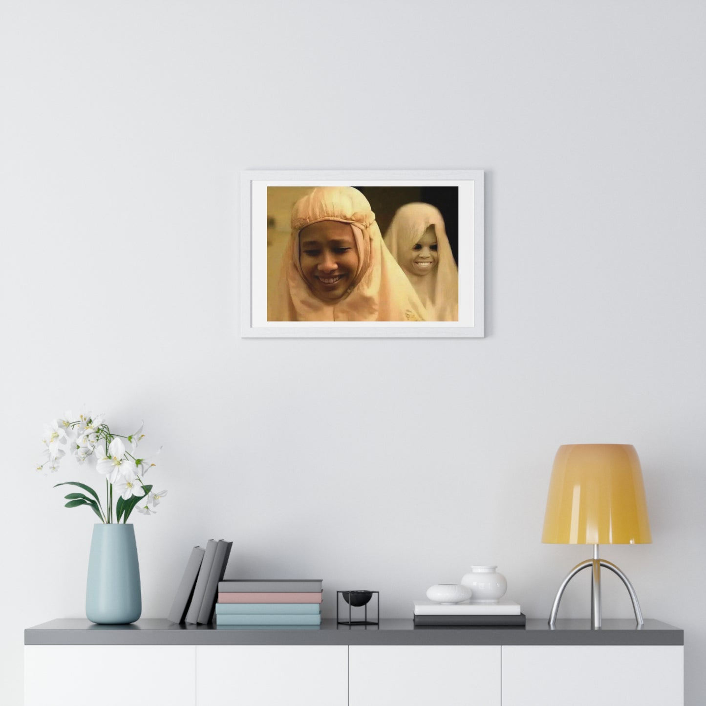 The Mask of Islam 'Designed by AI', Framed Art Print