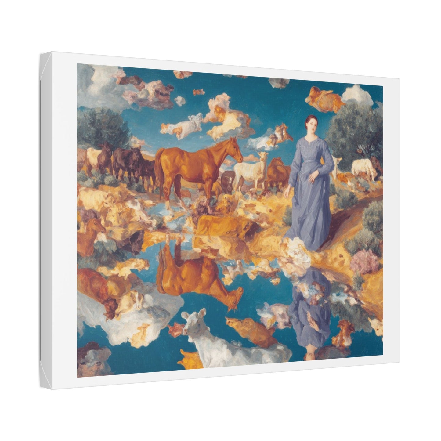 How the West Was Won VII 'Designed by AI' Canvas Art Print