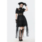 Dark in Love Ebon Rose High-Low Mesh and Lace Goth Dress