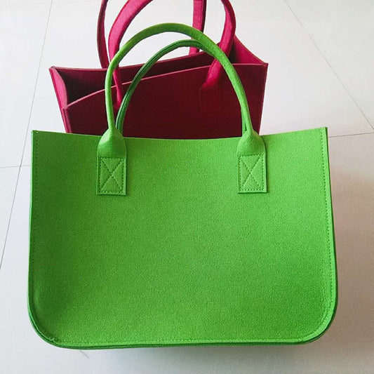 Tough Felt Shopping Bag Portable Tote, Candy Colours