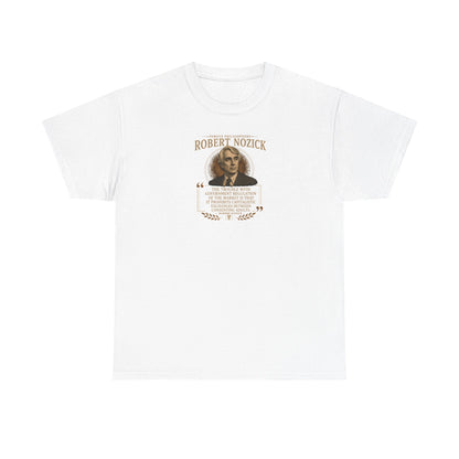 Robert Nozick on Governments and Free Capitalistic Exchange, Philosophy Tribute T-Shirt