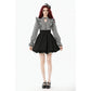 Dark in Love Striped Ruffle Victorian-Inspired Lolita Dress
