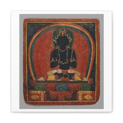 Initiation Card 'Tsakali' Samantabhadri (circa1420), Tibet, Art Print from the Original on Canvas