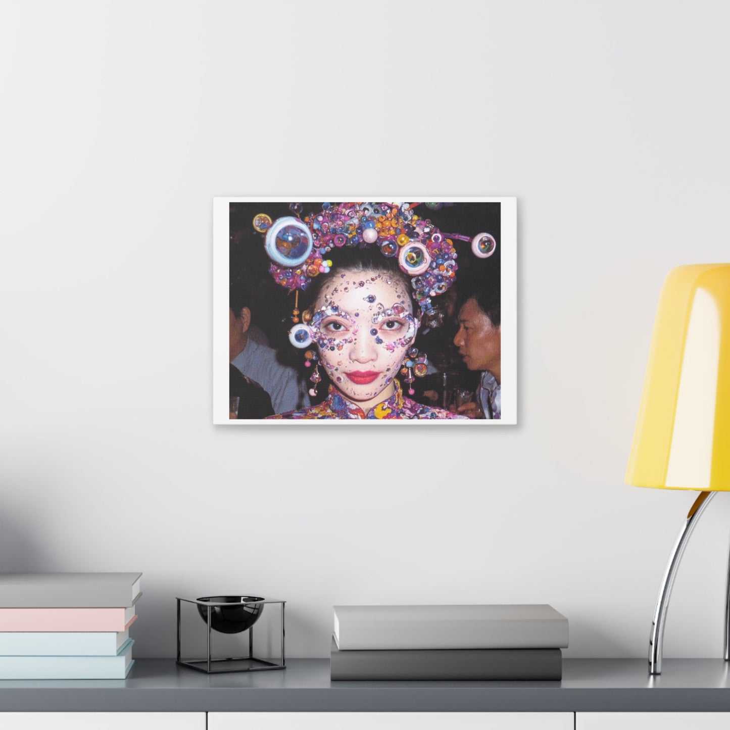 Psychedelic Japan VII Abstract Art 'Designed by 'AI Canvas Art Print