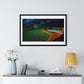 Dystopian Pool Scene II Photorealistic Art Style 'Designed by AI' Framed Print