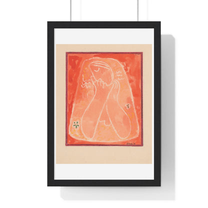 Thoughtful (1937–1938) by Mikuláš Galanda, from the Original, Framed Art Print