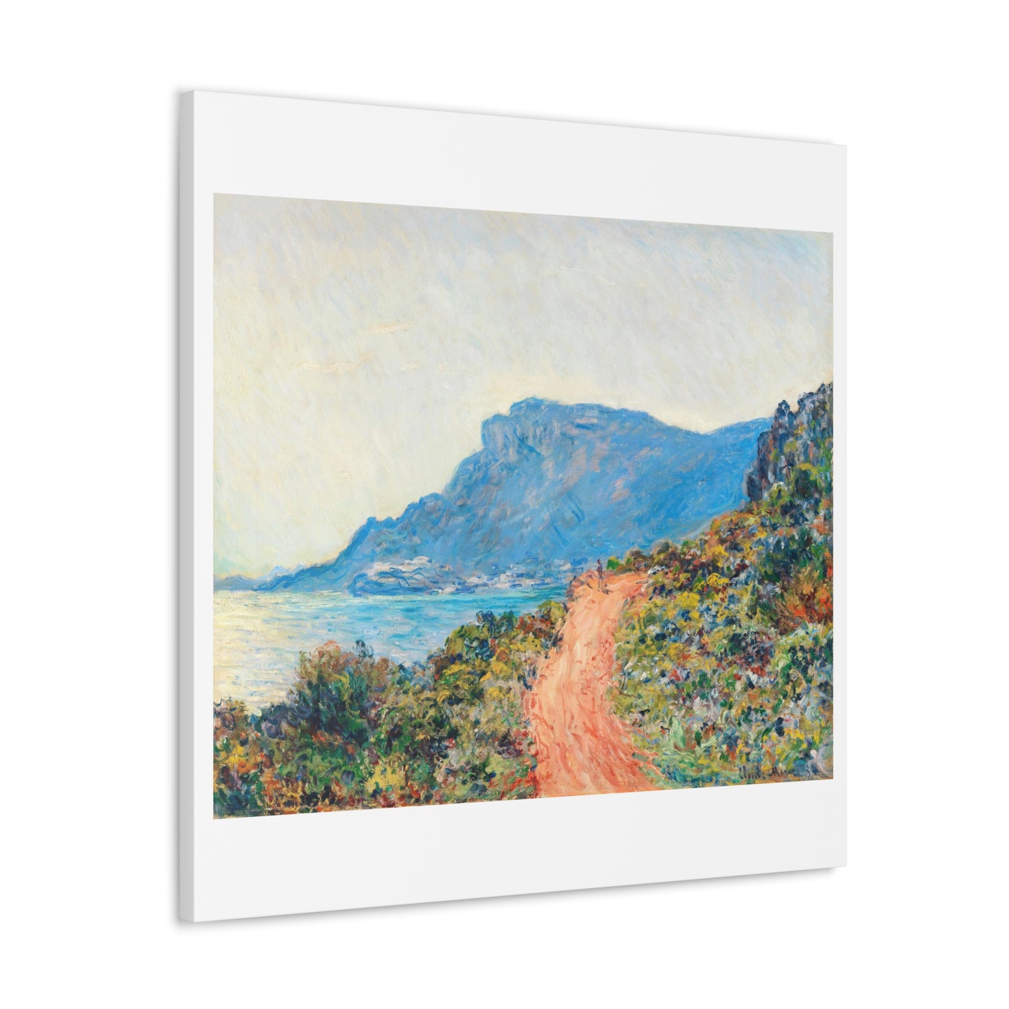 The Corniche Near Monaco (1884) by Claude Monet, Canvas Art Print from the Original