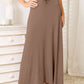 Vireous Full Size Soft Rayon Drawstring Waist Maxi Skirt