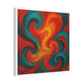 Bold Brush Strokes Representing a Swirling Jazz Performance 'Designed by AI' Canvas Art Print