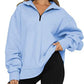 Vireous Turndown Collar Women's Sweatshirt Many Block Colours