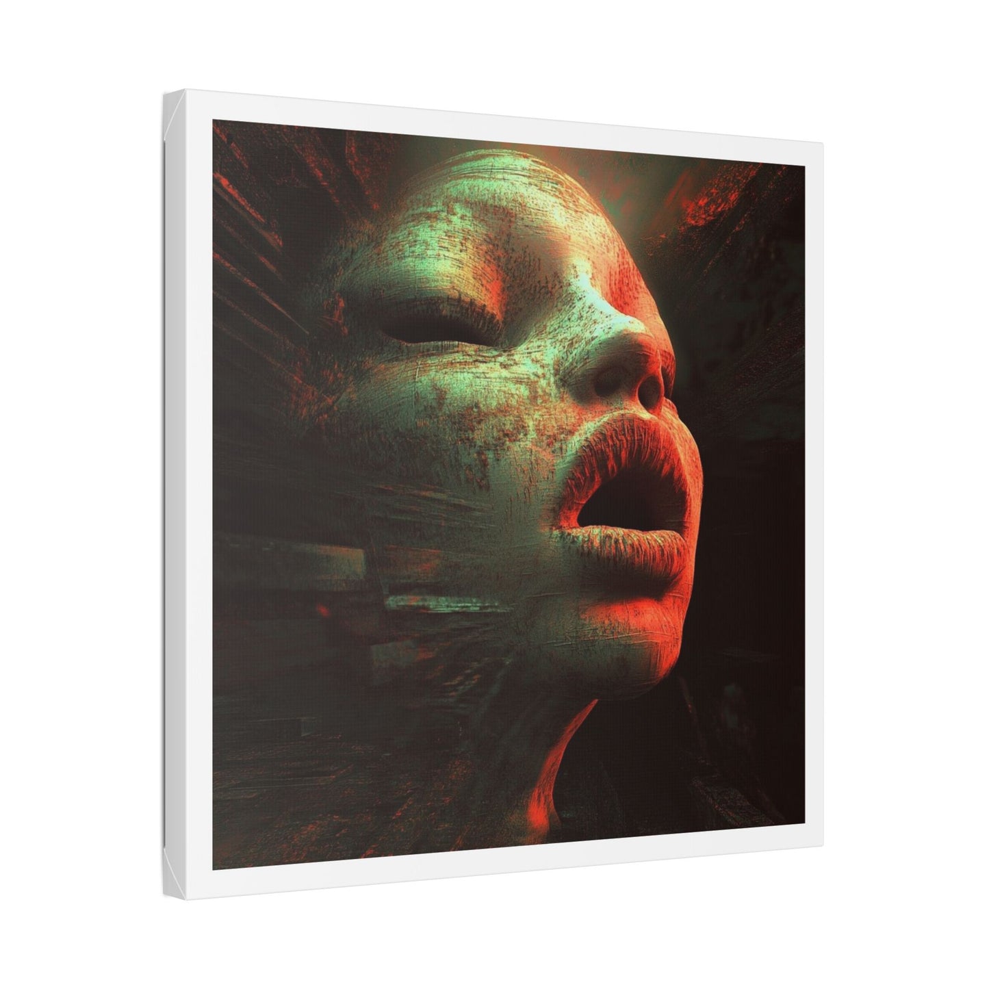 Red Shift Desire 'Designed by AI' Canvas Art Print