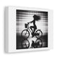 With Pedal Power My Bike Takes Flight! Digital Art Print 'Designed by AI' on Satin Canvas