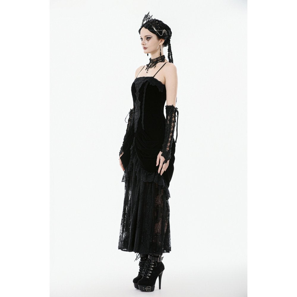 Dark in Love Erzebeth Lace-Up Gothic Arm Warmers