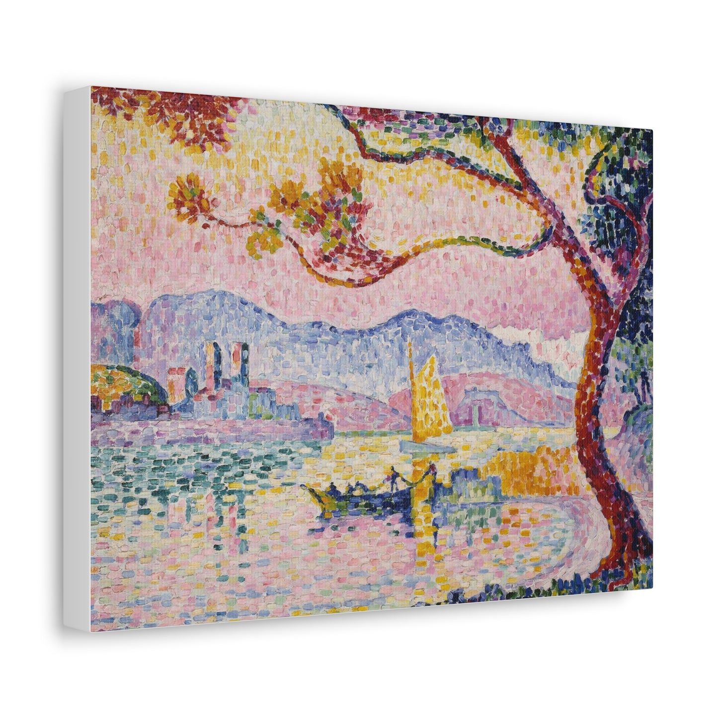 Antibes (1917) by Paul Signac Art Print on Satin Canvas, Stretched