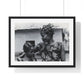 Benin, A Woman and Child with Braided Hairstyles, Vintage Photograph by Herbert Meyerowitz, Framed Print