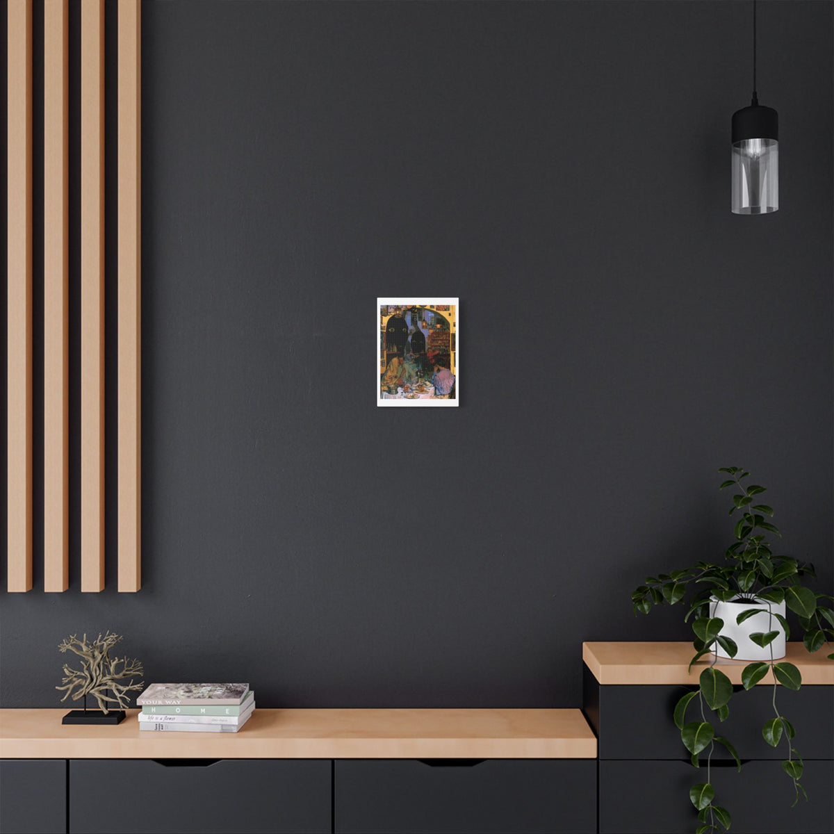 The Walls Have Eyes, Art Print on Satin Canvas, Stretched