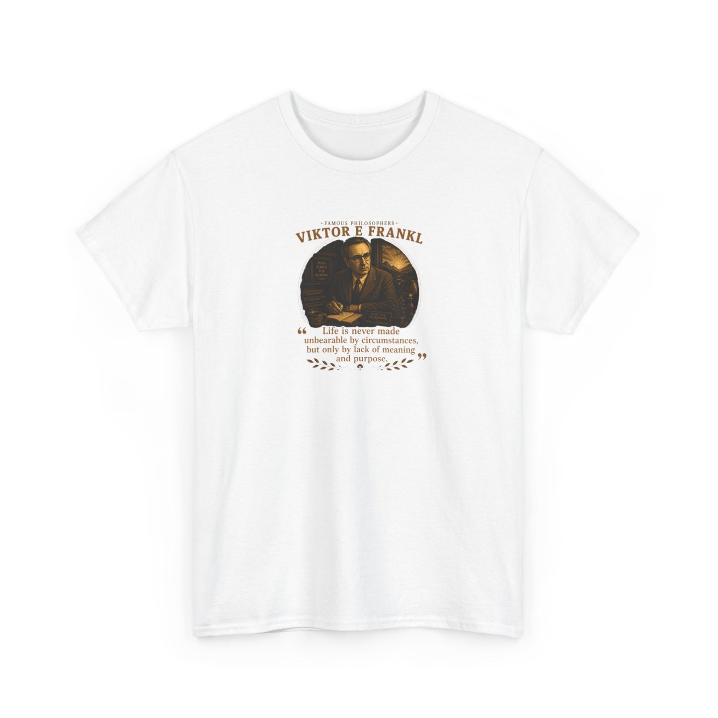 Viktor Frankl on Mankind's Quest For Meaning, Philosophy Tribute T-Shirt