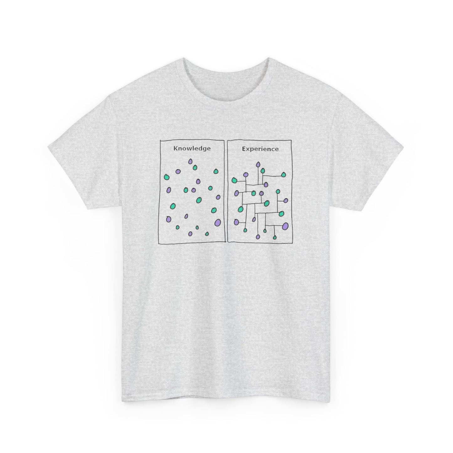 Knowledge Versus Experience, Cartoon Art T-Shirt