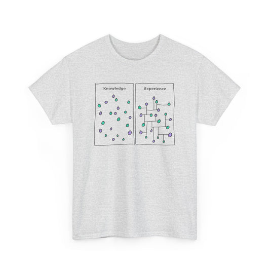 Knowledge Versus Experience, Cartoon Art T-Shirt