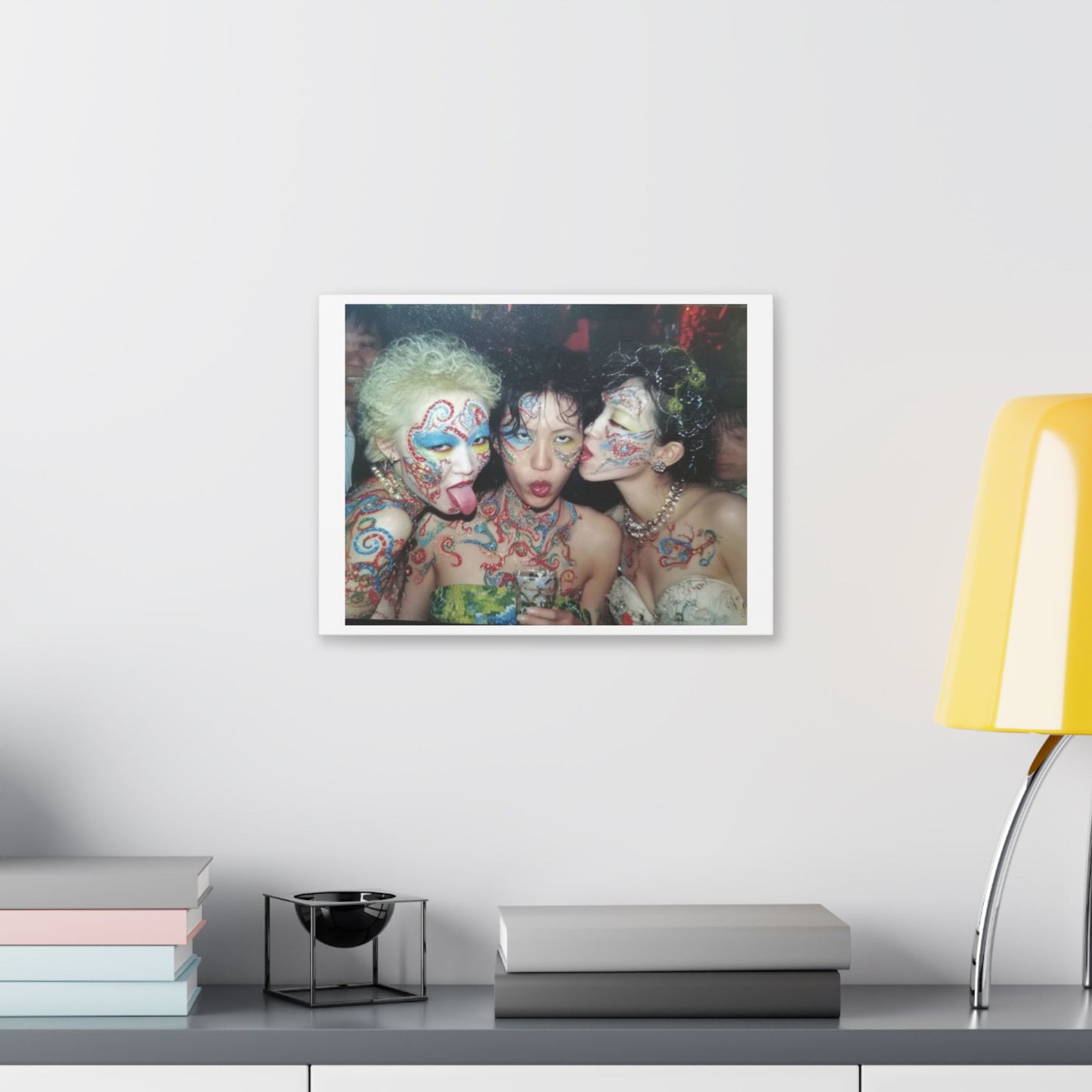 Psychedelic Japan III Abstract Art 'Designed by 'AI Canvas Art Print