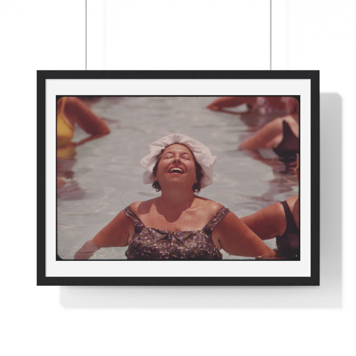 Organised Daily Exercises at the Century Village Retirement Community (circa 1973) Vintage Photography by Flip Schulke, Framed Print