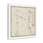 Two Male Figures, One Holding a Basket (18th Century) by Anonymous, from the Original, Print on Canvas