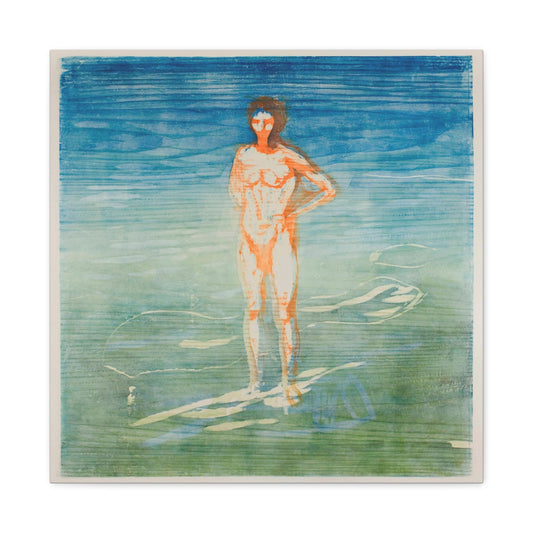 Man Bathing (1899) by Edvard Munch Art Print from the Original