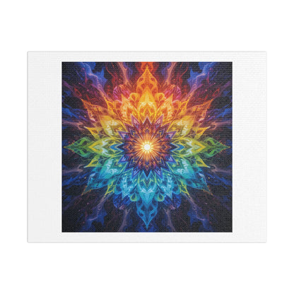 Channeling Cosmic Creativity: This Mandala Breathes with the Energy of a Thousand Sacred Souls 'Designed by AI', Print on Canvas