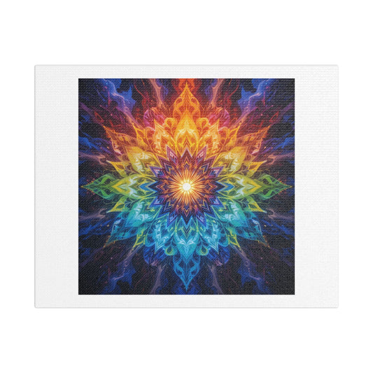 Channeling Cosmic Creativity: This Mandala Breathes with the Energy of a Thousand Sacred Souls 'Designed by AI', Print on Canvas