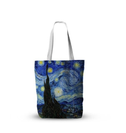 Van Gogh Art Print Impressionist Canvas Tote Bag