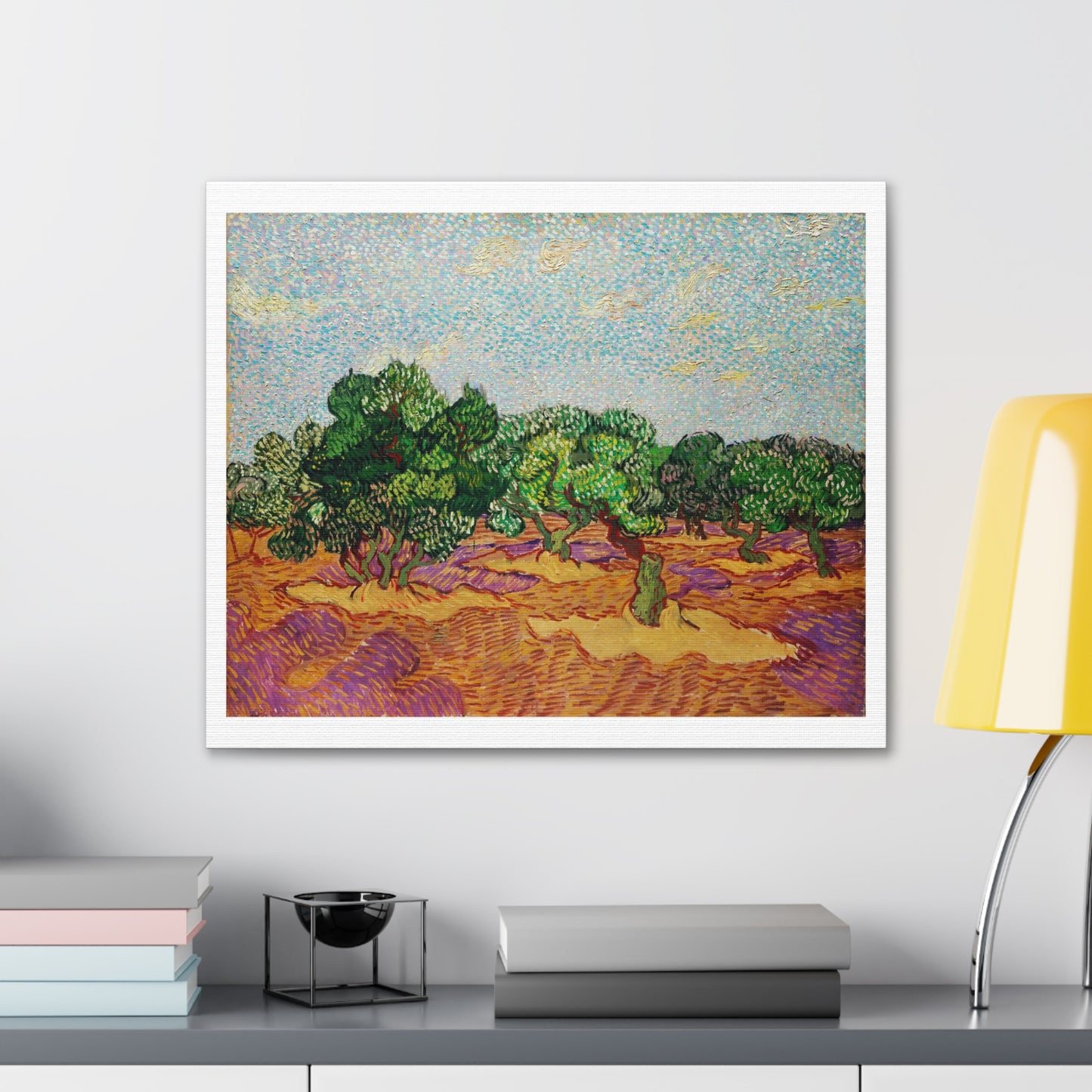 Olive Trees (1889) by Vincent Van Gogh, Canvas Art Print from the Original