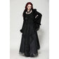 Dark in Love Eira Lace and Faux Fur-Trimmed Hooded Coat