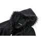 Dark in Love Eira Lace and Faux Fur-Trimmed Hooded Coat