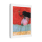 Bird, Neo-Surrealism, Art Print on Satin Canvas, Stretched