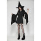 Dark in Love Darya Witchy Bell-Sleeve Shirt Dress