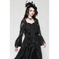 Dark in Love Emersyn Elegant Gothic Lace-Trimmed Long Robe