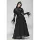 Dark in Love Harlow Dark Enchantress Gothic Lace Maxi Dress