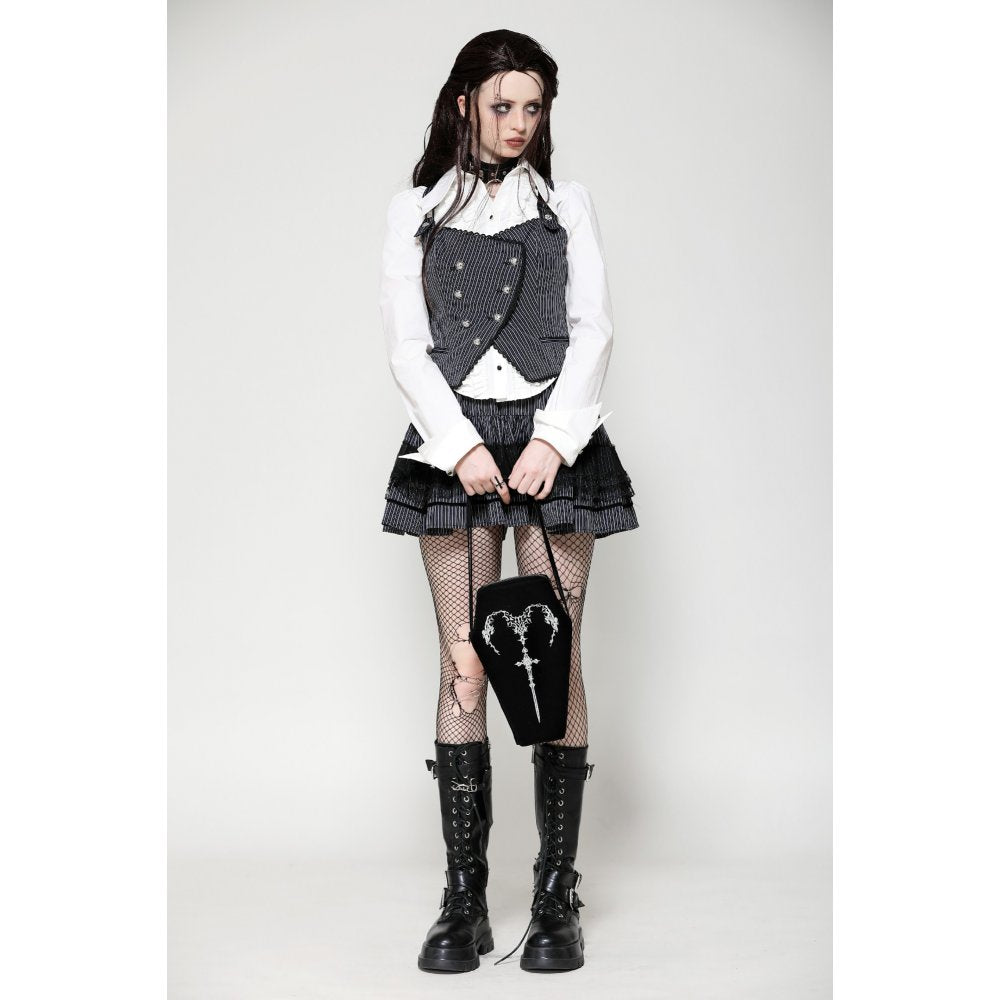 Dark in Love Quinn Mystic Horn Goth Coffin Bag