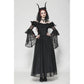 Dark in Love Millicent Black Tulle Feather Fantasy dress